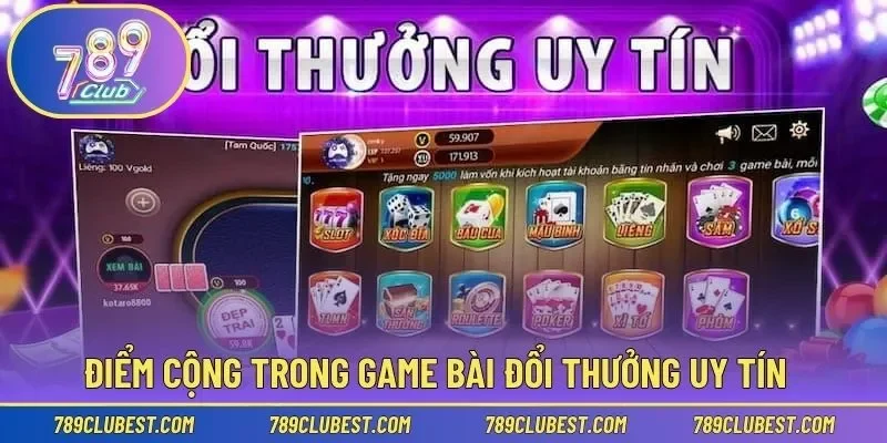 Điểm cộng trong từng ván cược chơi game bài đổi thưởng