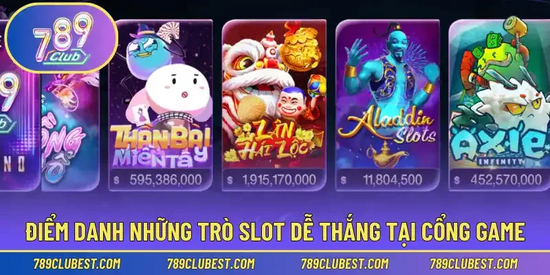 Điểm danh những trò slot dễ thắng tại cổng game